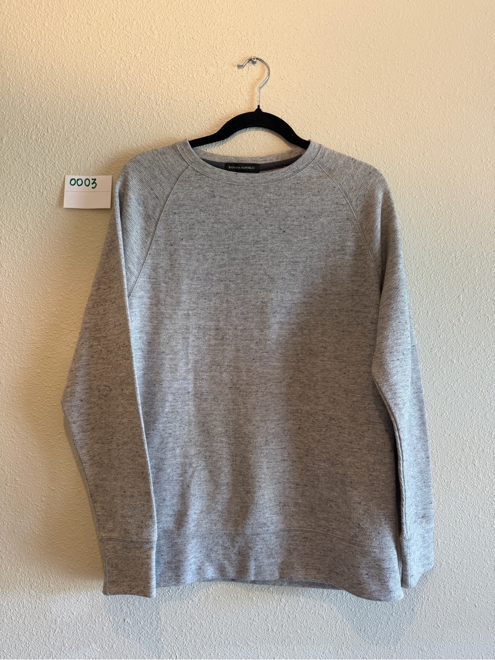 Banana Republic Men’s Crewneck Sweatshirt - Gray- 0003